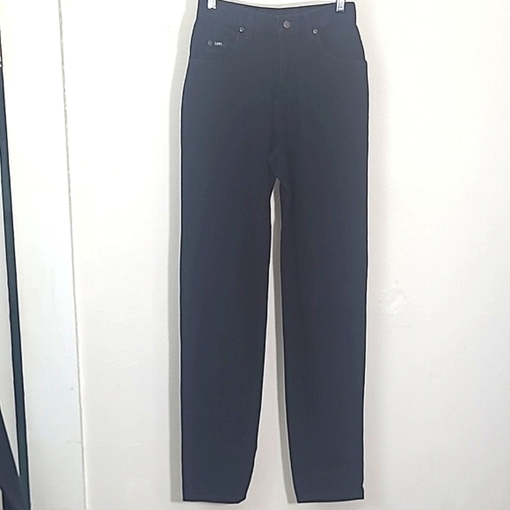 Vintage Lee Jeans Black 100% Cotton Denim high-waisted rise